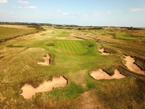 Royal Porthcawl 4th Aerial Green